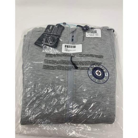 LEVELWEAR NHL Winnipeg Jets Iris Full Zip Hooded Mid-Layer Vest Gray Women Small - Picture 2 of 4